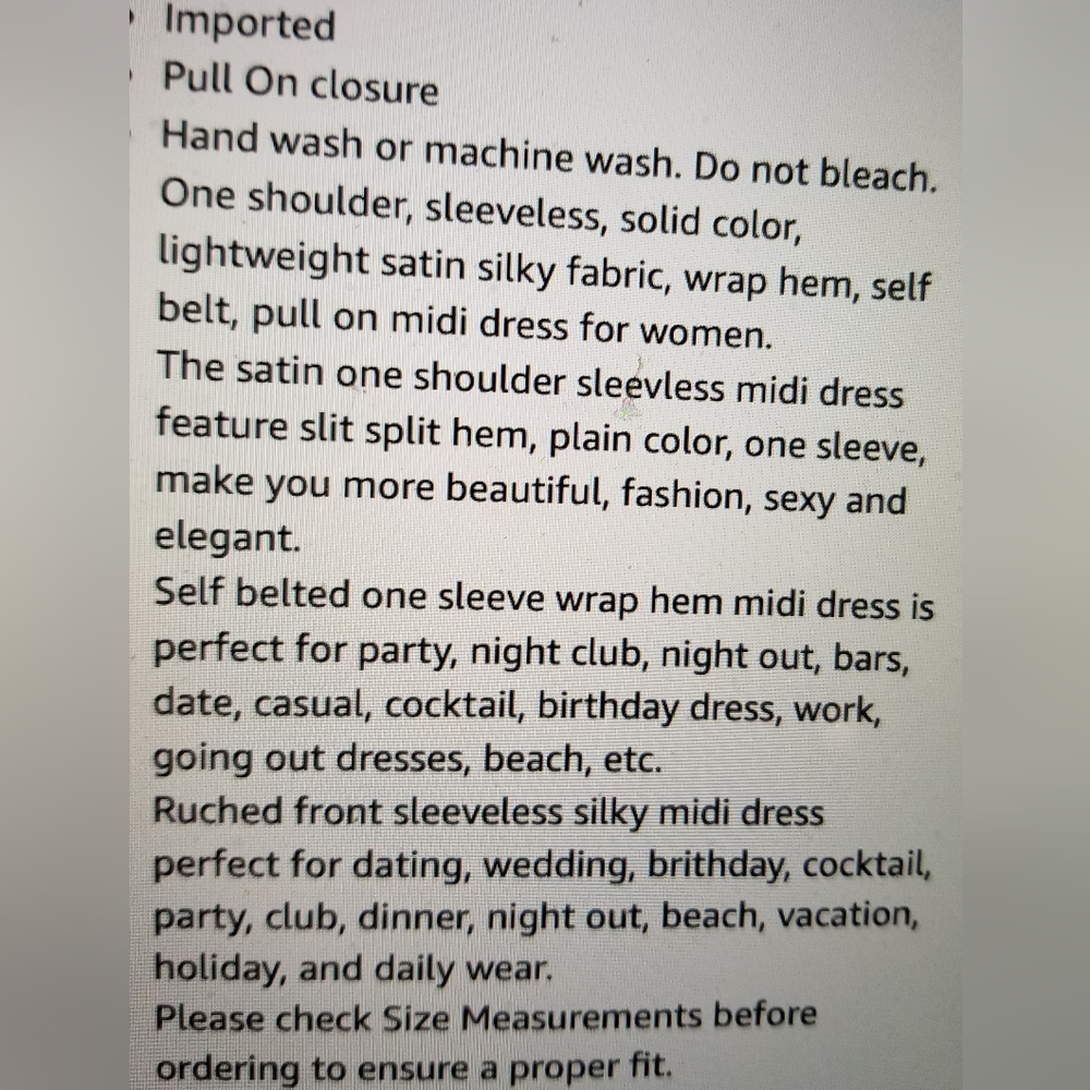 ELEGANT PARTY ONE SHOULDER RUCHED SPLIT WRAP HAM SLEEVELESS DRESS - Picture 12 of 12